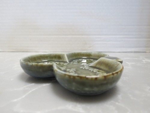 Plato baratija de porcelana irlandesa Wade trébol de 3 hojas - Imagen 3 de 5