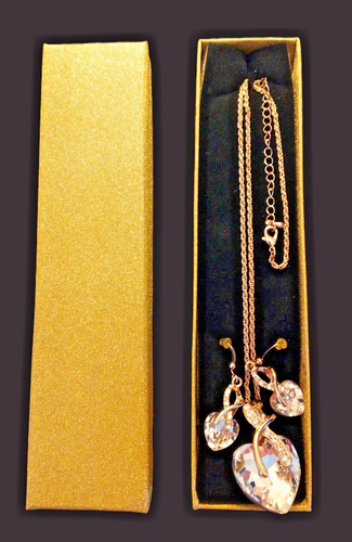 NEW SIMULATED ZIRCONIA CUBIC STONE PENDANT AND PIERCED EARRINGS - Picture 60 of 69