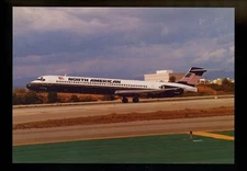 Aviation Airplane Airline postcard J.J. #284 North American MD-83 Los Angeles