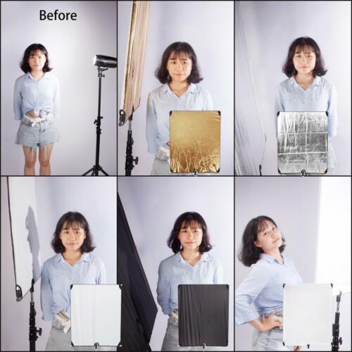 Light Reflector 5in1 Flag Panel 80x100cm Photography Multi Studio Frame Diffuser - Picture 7 of 12