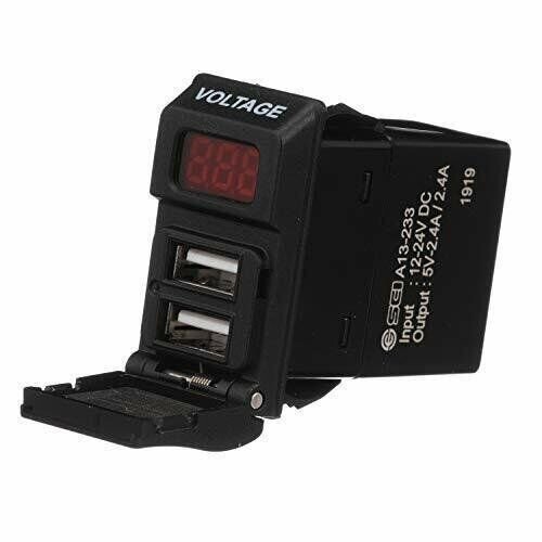 Seachoice 15079 Dual USB Charger – Features 2 Ports with Dust Cap and Volt Me... - Picture 1 of 4