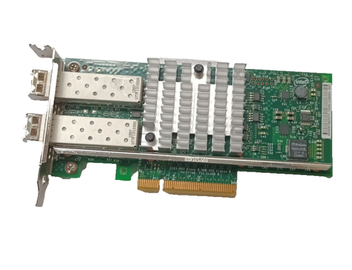 Dell Intel X520-DA2 Dual Port 10GbE Network Interface Card FTKMT  + 2 X SFPs  LP - Bild 1 von 5