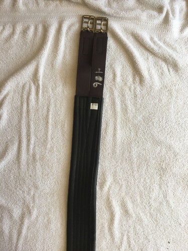 Berney Brothers Of Ireland schwarzer Ledergurt neu 46 Zoll - Bild 3 von 6