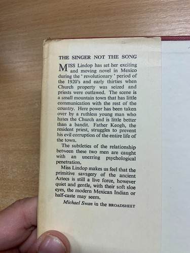 1954 AUDREY ERSKINE LINDOP "THE SINGER NOT THE SONG" FICTION HARDBACK BOOK (P3) - Bild 4 von 11