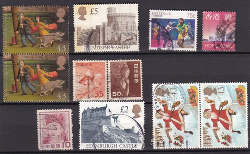LOT6, STAMPS FROM MANY COUNTRIES, WORLWIDE, LOOK AT IMAGES, USED - Picture 1 of 3