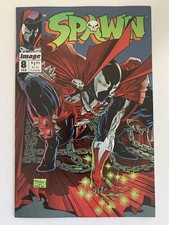 SPAWN #8 9.4 NM 1993 1ST PRINT MAIN COVER WITH POSTER IMAGE COMICS