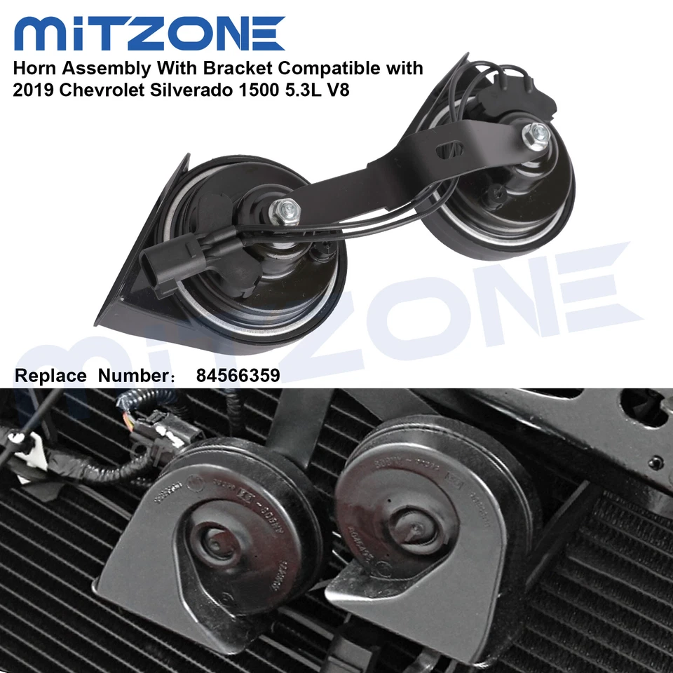 Cuerno de paso alto y bajo Mitzone con soporte para Escalade Suburban Tahoe Yukon Foto 2 de 4