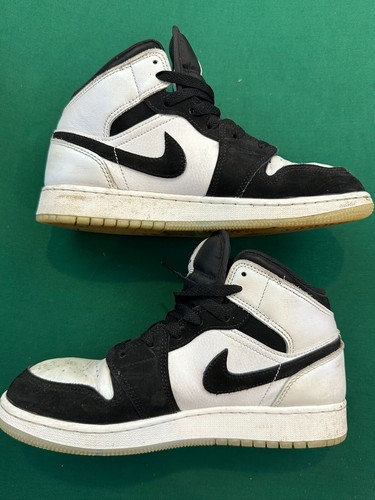Nike DN4321-100 Air Jordan 1 Mid SE Diamond GS White And Black Schuhe - Bild 8 von 10
