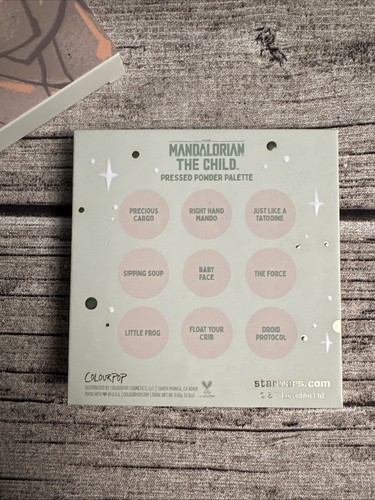 Colourpop The Child Star Wars Baby Yoda GROGU Mandalorian Eye Shadow Palette NEW - Picture 4 of 8