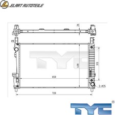 Radiatore raffreddamento motore 721-0020 per MERCEDES-BENZ CLASSE B/Sports/Tourer Classe A