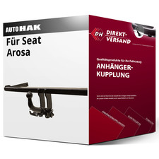 Für Seat Arosa Typ 6H (Auto Hak) Anhängerkupplung horizontal abnehmbar neu