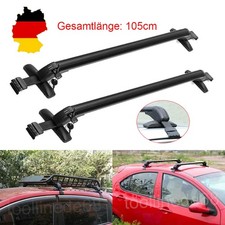 105cm Dachträger Gepäckträger Aluminum mit Sicherheitsschloss Schlüssel Schwarz