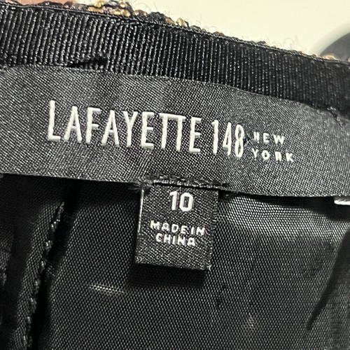 Lafayette 148 New York Metallic Pencil Skirt Size 10 New with Tags, $348 Retail - Picture 11 of 13