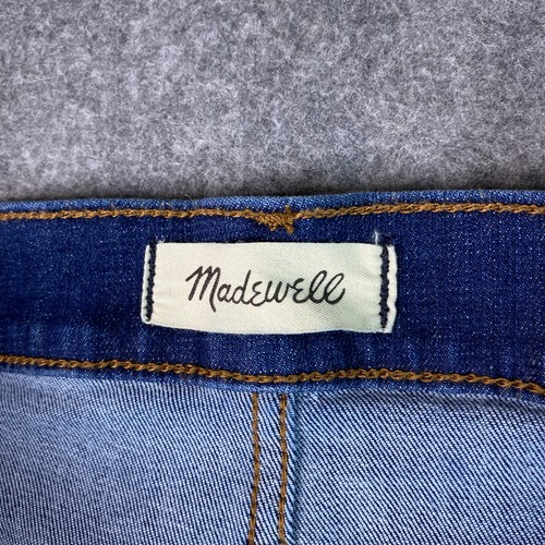 Madewell Jeans donna 31 blu vita media kick out denim elasticizzato pantaloni casual - Foto 2 di 15