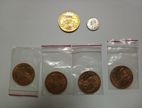 Fundación Mississippi River Parkway 5-1970 - ¿Canadá a Gulf Bronze? Medallas