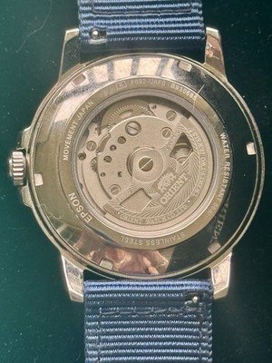 オリエント　F692-UAF0 Near MINT Box ORIENT F692-UAF0 Black Automatic Men's Watch