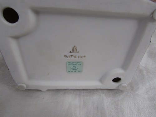 VTG Partylite Up On The Rooftop Tealight Holder candle votive Santa UNUSED box - Picture 5 of 6