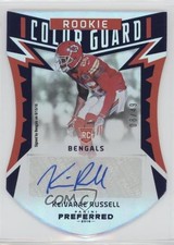 2016 Preferred Color Guard Blue /49 Kei'Varae Russell KeiVarae Rookie Auto RC