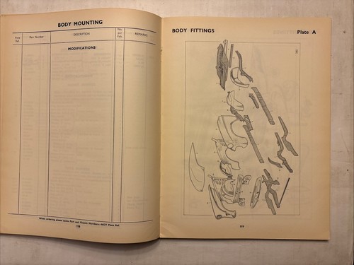 Sunbeam Rapier NOS Parts Catalogue Issued Oct  1955 W/July 1956 Amendments Inclu - Picture 19 of 24