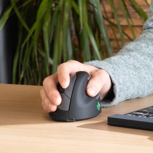 8719274490470 R-Go Mouse HE ergonomic right-hand Bluetooth black/silver retail N - Picture 4 of 5