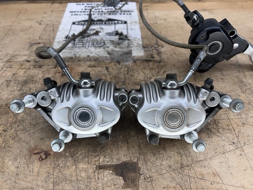 Harley Davidson Sportster Dual Disc Front Brake Calipers & Master Cylinder - Bild 3 von 24