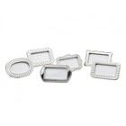 Silver Picture Frames Place Card Holders Set of 6
