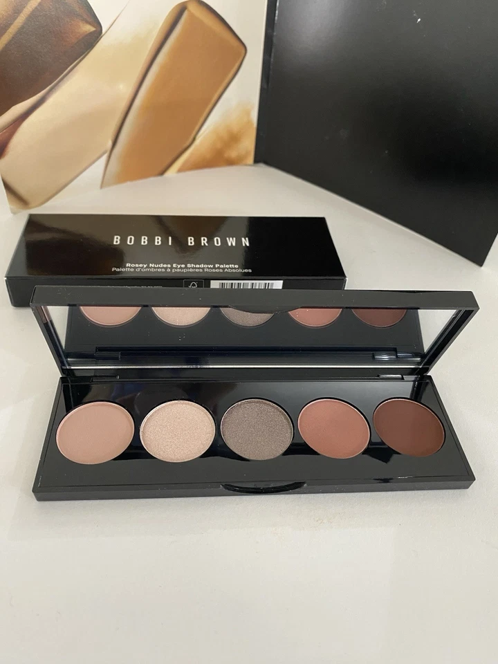 Paleta de sombras de ojos Bobbi Brown ~ Rosey Nudes 1,2 g x 5, ciruela de terciopelo de cuarzo rosa... Foto 4 de 4