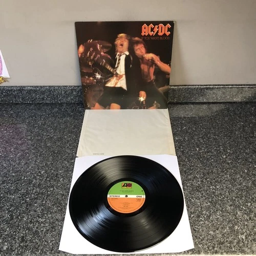 LP VINYL AC/DC ALBUM IF YOU WANT BLOOD K 50532 UK 1ST PRESS  EX+/EX+ SUPER COPY