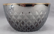 British Diamond Pineapple Pattern Silver Luster Waste Bowl Circa 1820s
