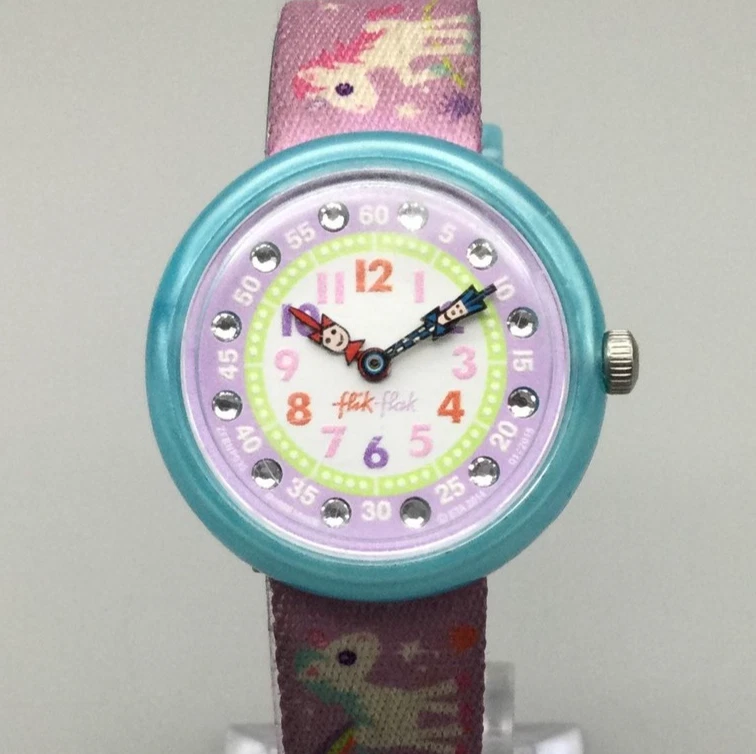 Quartz Multi Color Dots Dial Kids Youth Watch Pink Blue Strap Water Resist Quartz Multi Color Dots Dial Kids Youth Watch | Mercari main image 2