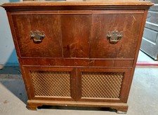 Vintage Philco Radio/Record Player Console  			