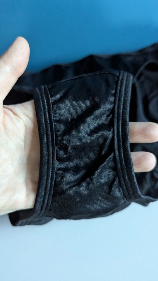 NWOT Vtg Warner's 90s Y2K Second Skin String Bikini Panties L Sz 8 Briefs Wet - Image 2 of 4