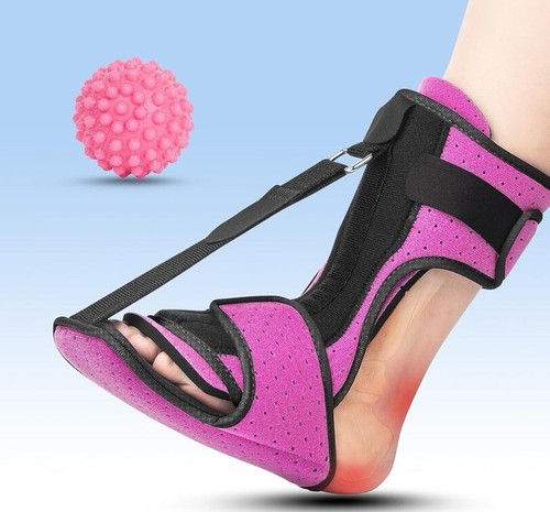 Plantar Fasciitis Night Splint with Massage Ball for Plantar Fasciitis Relief...