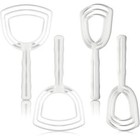 4 Pack Professional Bone Dust Scraper White Poly Meat Scraper Bone Dust Remover
