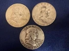 Franklin Half Dollar Lot of 3. All  Different years