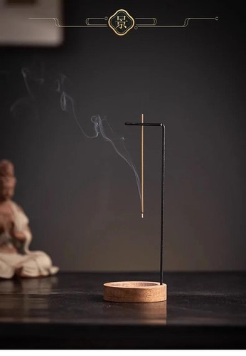 Kreative umgedrehte Räuchergefäß - Holztablett für Zuhause & Yoga Deko - Bild 22 von 27