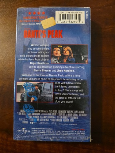 Dante's Peak VHS Tape Pierce Brosnan Linda Hamilton Collector’s Choice - Imagen 2 de 2