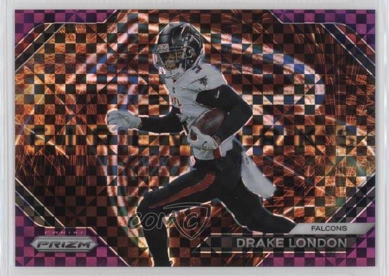 2023 Panini Prizm Fireworks Purple Power Prizm 31/49 Drake London #F-25 15ej