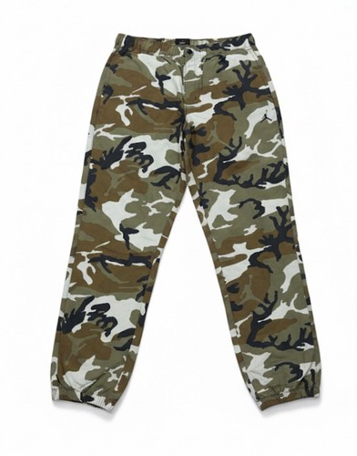 ✅ $100 Michael Air Jordan Nike Olive Green Camo Active MVP AOP Pants Men L 💯 - Picture 1 of 13