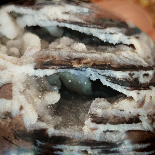 8.58LB TOP Natural sphalerite geode quartz ball hand carved crystal sphere - Bild 5 von 7