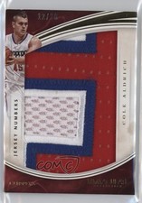 2015-16 Panini Immaculate Jersey Numbers /20 Cole Aldrich #71 Jumbo Patch