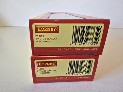 X2 calibre OO Hornby R6286B EWS YGB Seacow vagón tolva de lastre desgastado nuevo - Imagen 3 de 3