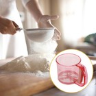  Hand Held Flour Sieve Handheld Rotating Cup Baking Accessories Dirt Sifter