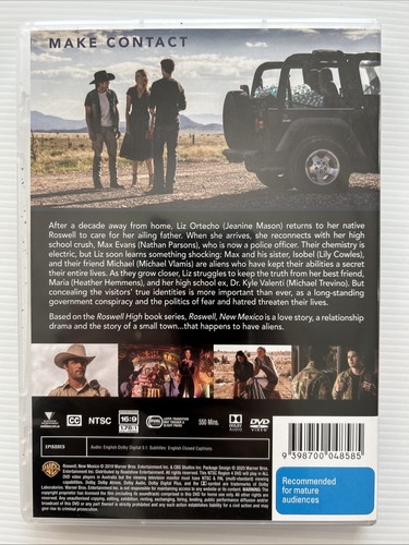 3 Disc DVD - ROSWELL NEW MEXICO The Complete First Season 1 (2019) R4 - Picture 2 of 2
