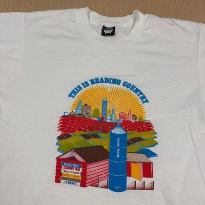 Vintage 90s Screen Stars Best This is Reading Country Literature T Shirt XL Farm