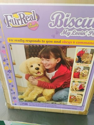 FurReal Biscuit My Lovin  Pup 22  Animatronic Dog Voice Activated W/ Box READ 