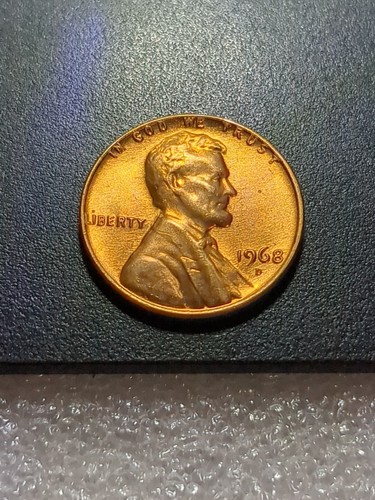 1968-D Penny Coin, Uncirculated , Double Die L In Rim And In God WE Trust Red. - Picture 10 of 15