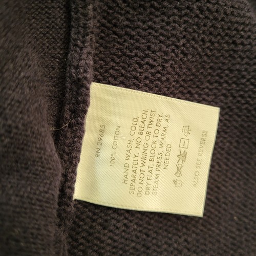 Pendleton Knit Cardigan Sweater Men's XL Navy Full Zip Pockets 100% Cotton - Picture 6 of 9