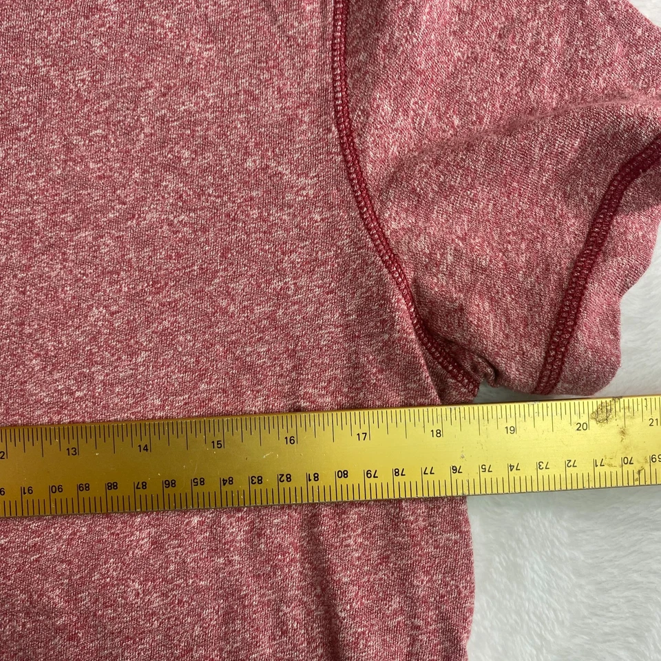 NUEVO SIN ETIQUETAS RRL Ralph Lauren Camisa Henley Roja Manga Corta Para Hombre’s M Ropa de Trabajo De Colección Foto 4 de 4