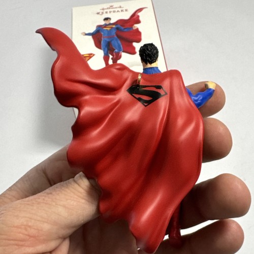 2014 Hallman Keepsake Defender of Mankind Superman Christmas Ornament Mint W Box - Picture 4 of 8